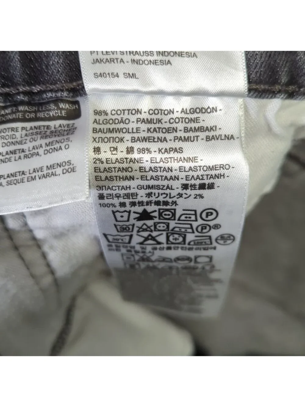 Levi's Jeans Men's 38x32 Fits 36x30 Black 505 Regular Fit Straight Leg Denim
